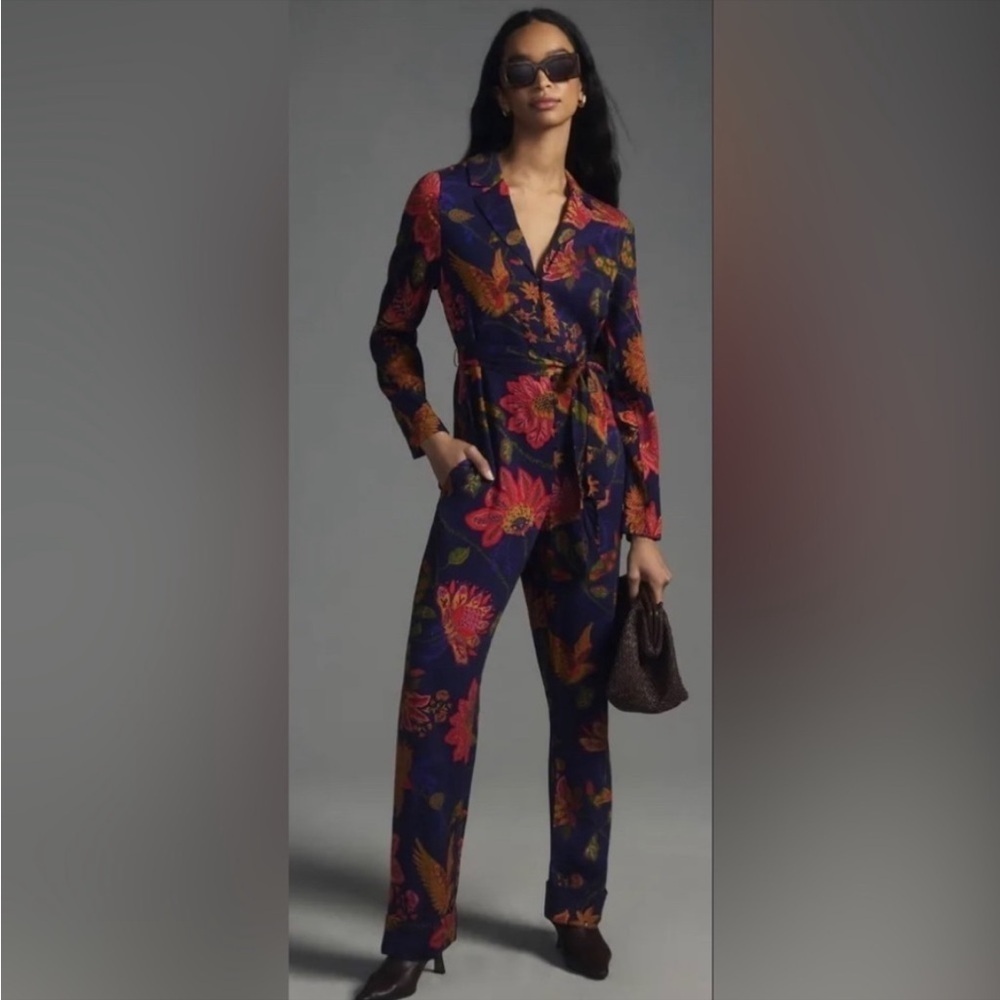 Farm Rio Tie-Waist Jumpsuit Size Medium NWT - Picture 16 of 17